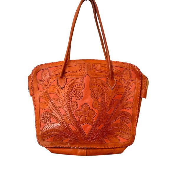 LEADERS IN LEATHER Tote Leather‎ Shoulder Bag - Picture 1 of 5